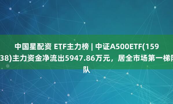 中国星配资 ETF主力榜 | 中证A500ETF(159338)主力资金净流出5947.86万元，居全市场第一梯队