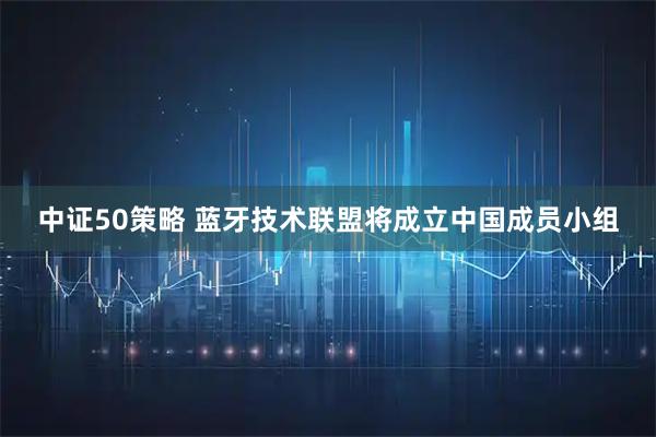 中证50策略 蓝牙技术联盟将成立中国成员小组